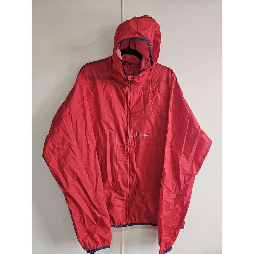 Cotopaxi Jacket Mens 2XL Red Paray Ultra Light Active Shell Hooded Windbreaker